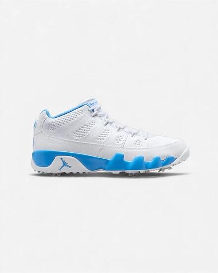 Jordan 9 Retro Low Golf White University Blue