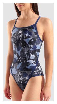 Maillot de bain Arena Scratched Noir/Bleu Femme 3/5