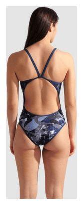 Maillot de bain Arena Scratched Noir/Bleu Femme 2/5