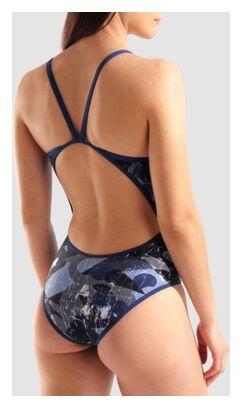 Maillot de bain Arena Scratched Noir/Bleu Femme 4/5