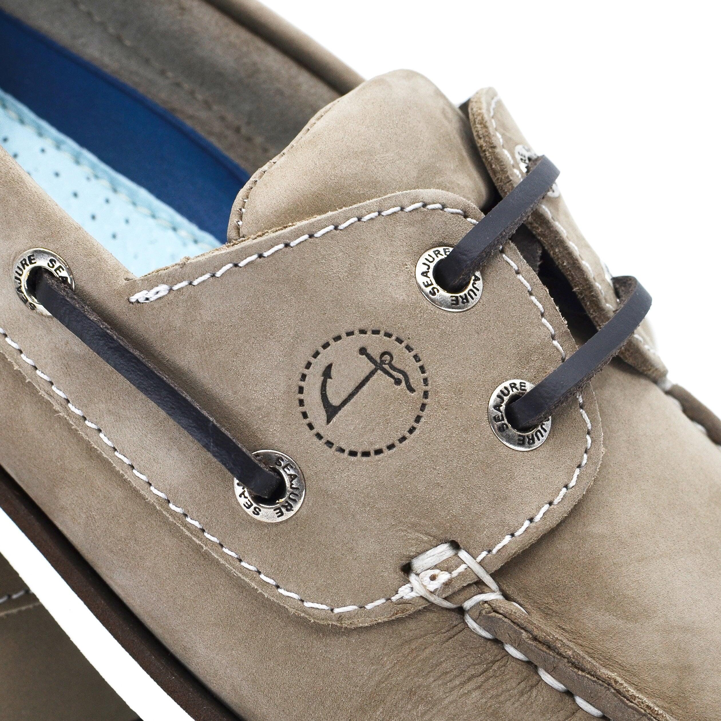 Heren Nubuck leren Bootschoenen Uvongo Taupe 5/6