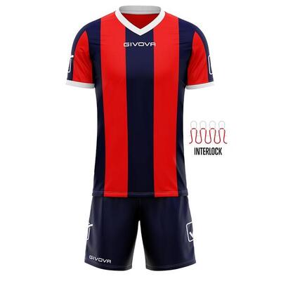 Givova catalano sportset blauw-rood xl