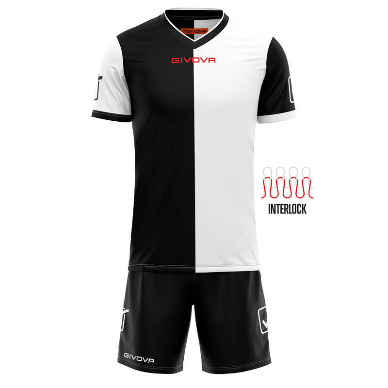 Set Sportiv Givova Alb și Negru - Confort și Durabilitate