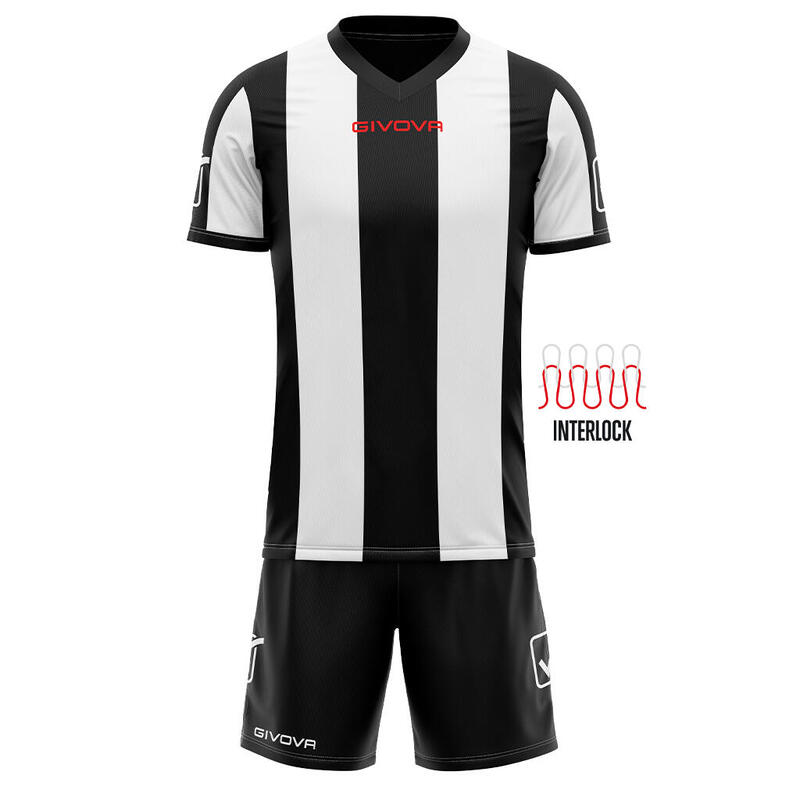 Set Sportiv Givova Catalano Alb și Negru - Confortabil și Durabil