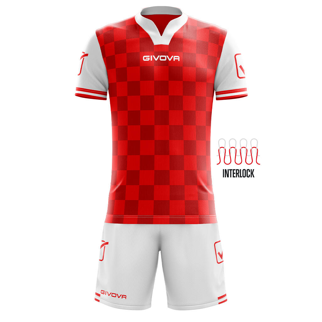 Givova Competition Sportset Weiß-Rot M 2/5