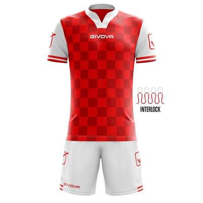 Givova competition sportset wit-rood m