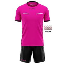 Completi da calcio uomo givova fuxia/nero