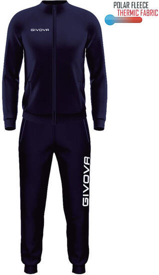 Ensemble sportif Givova Cuba Blue XL — Polarfleece 100% polyester