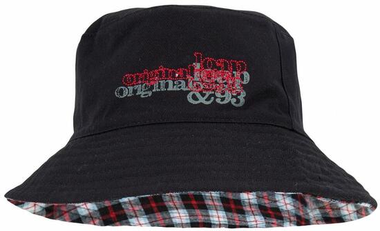 Ikarius Kinderhoed Kinder-Sonnenhut – 100% Baumwolle, UV-Schutz, Schwarz