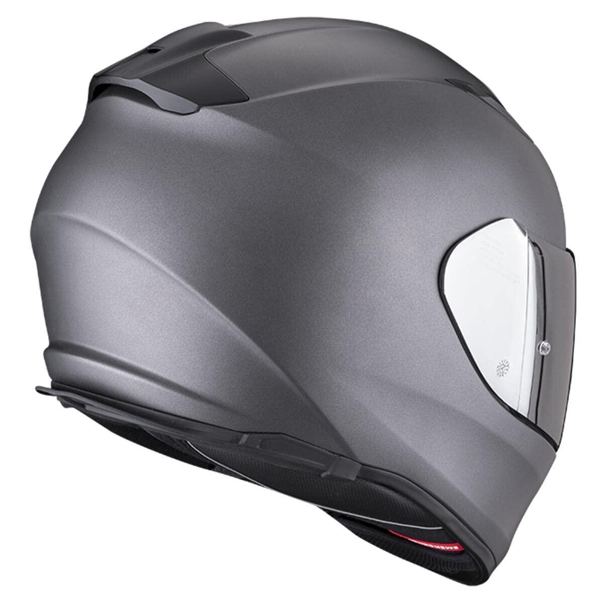 Scorpion EXO-491 Solid Negro Mate ECE R22.06 Casco Integral XS. 2/2