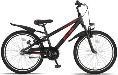 Altec nevada 24 inch jongens v-brakes zwart-rood.