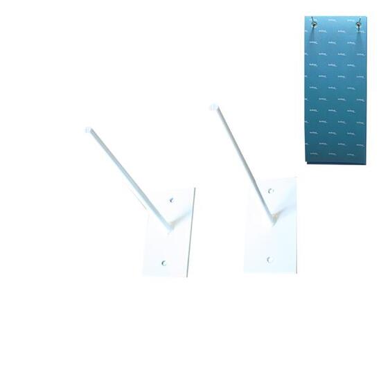 Wandmatten-Stütze mit Löchern, 2 Stück