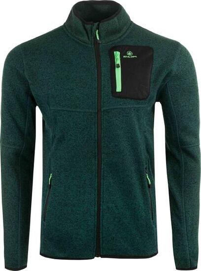 Maglione sportivo ATHL DPT Cobra uomo verde-grigio con zip