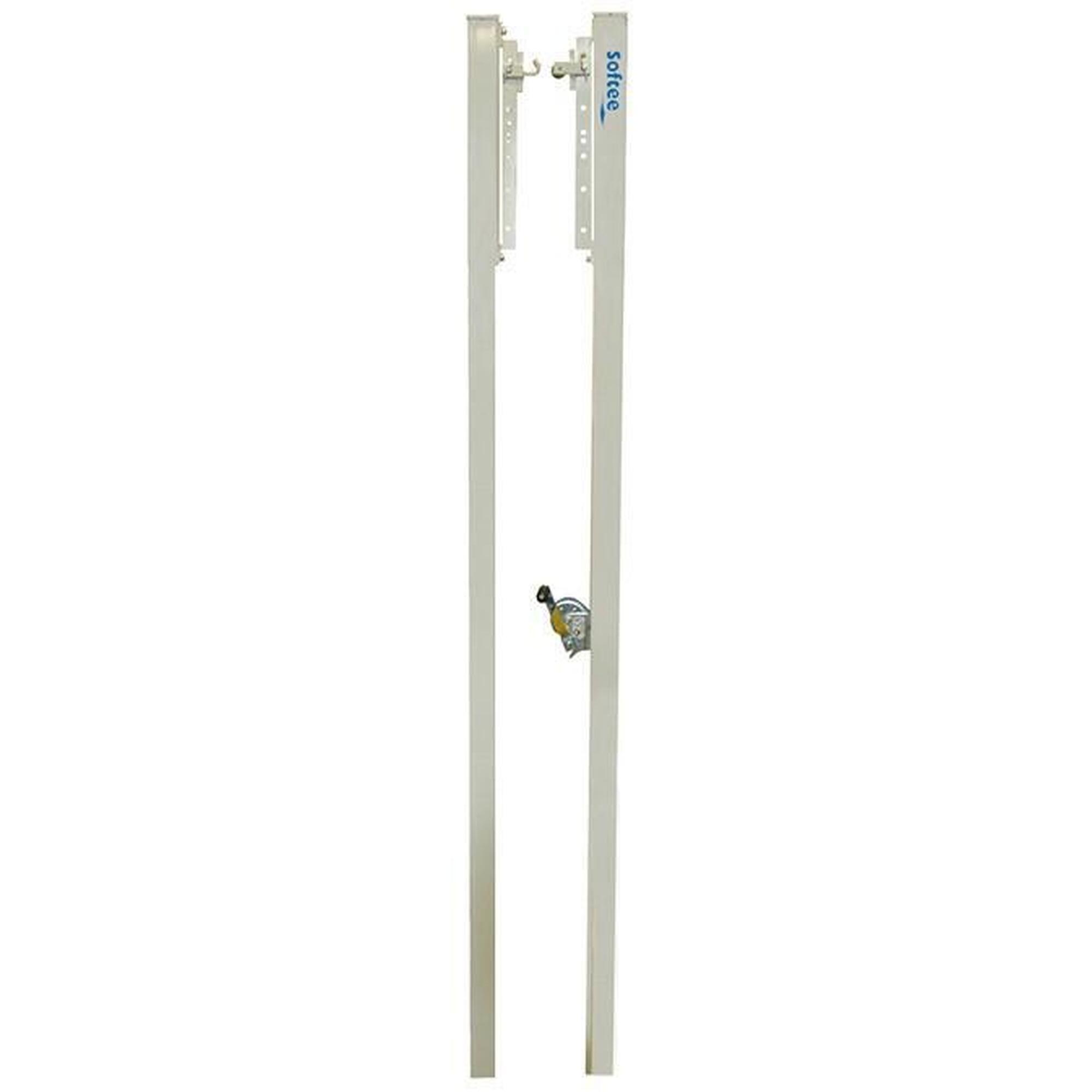 Vipole - Softee Equipment - Poteaux Volley Aluminium 80x80 Mm, Jeu De 2 - Poteaux De Volleyball - Taille Unique - Decathlon