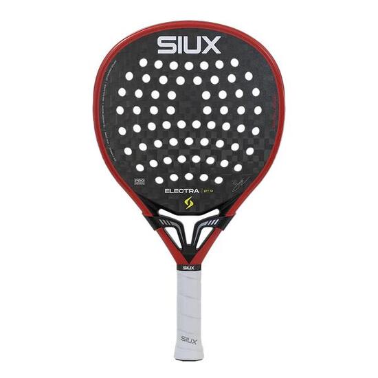 Siux - Pala de Pádel Electra Pro 2026 Fire Red nivel profesional forma híbrida