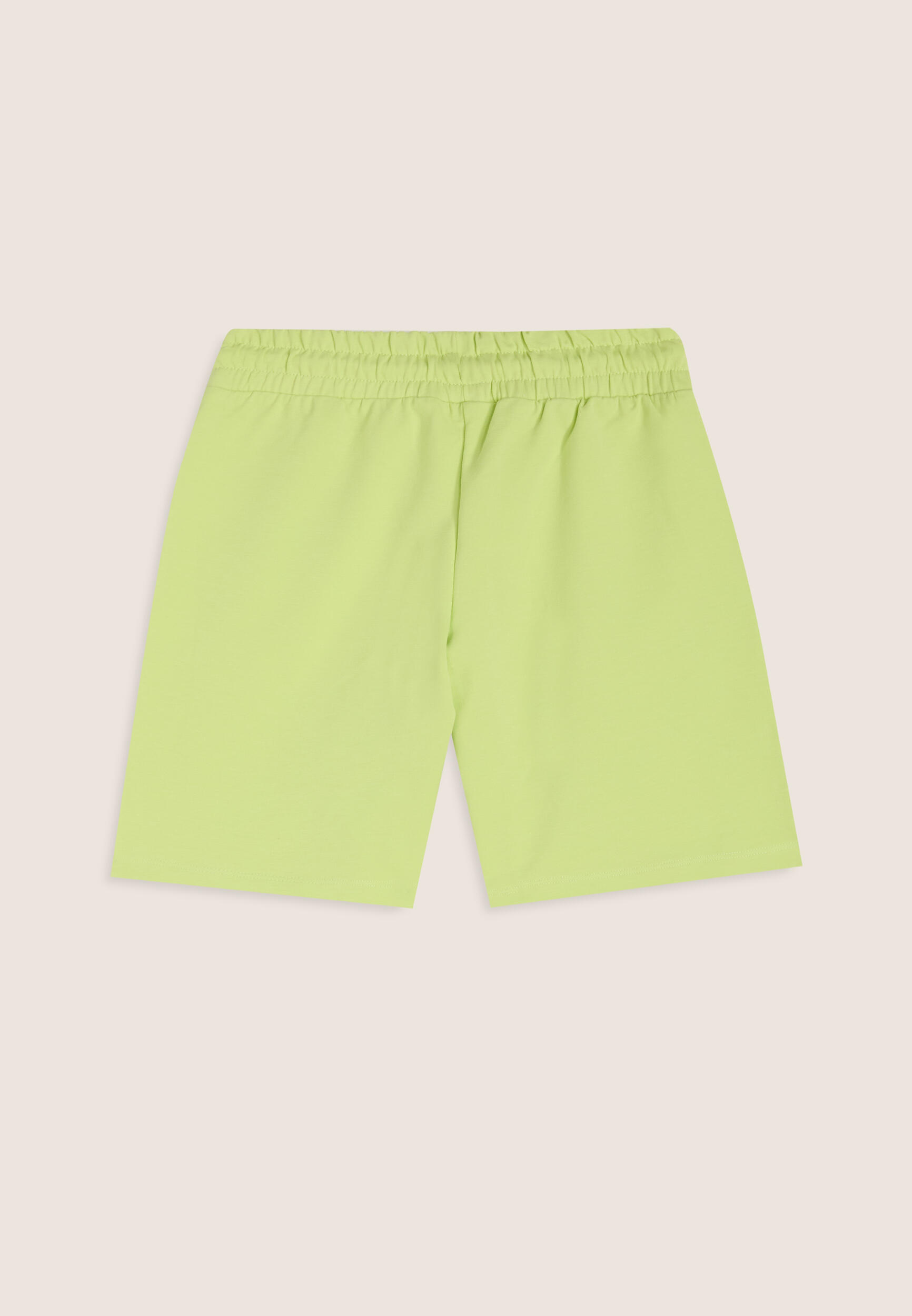 Pantaloni corti Bambina in Cotone con Logo Argento 2/3
