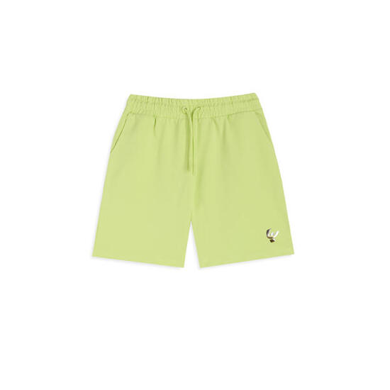 Pantalon court pour fille en coton avec logo argenté