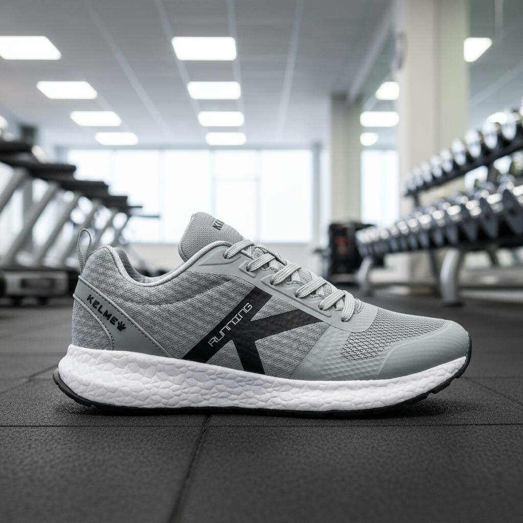 Kelme Zapatillas Running K-rookie Gris Negro Unisex 3/7