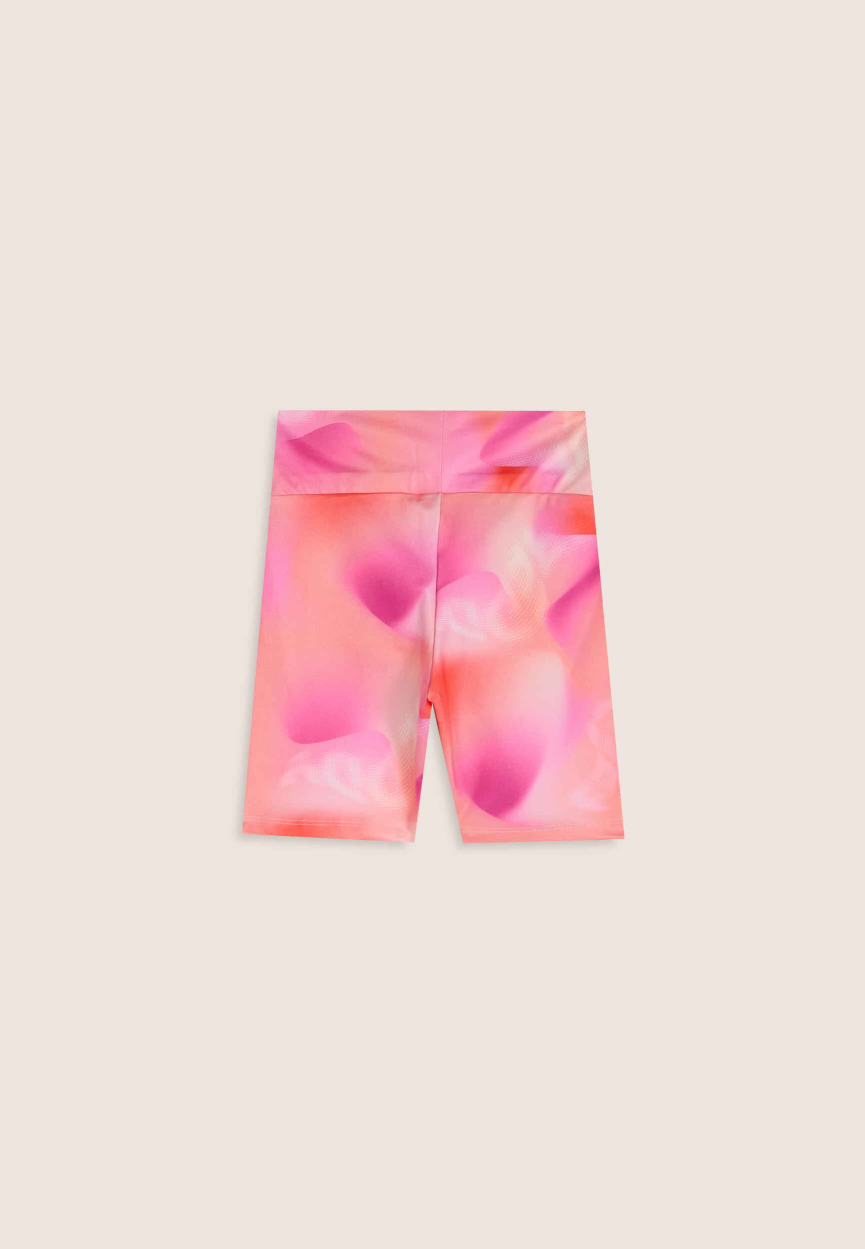 Leggings style cycliste pour fille fantaisie rose orange 2/3