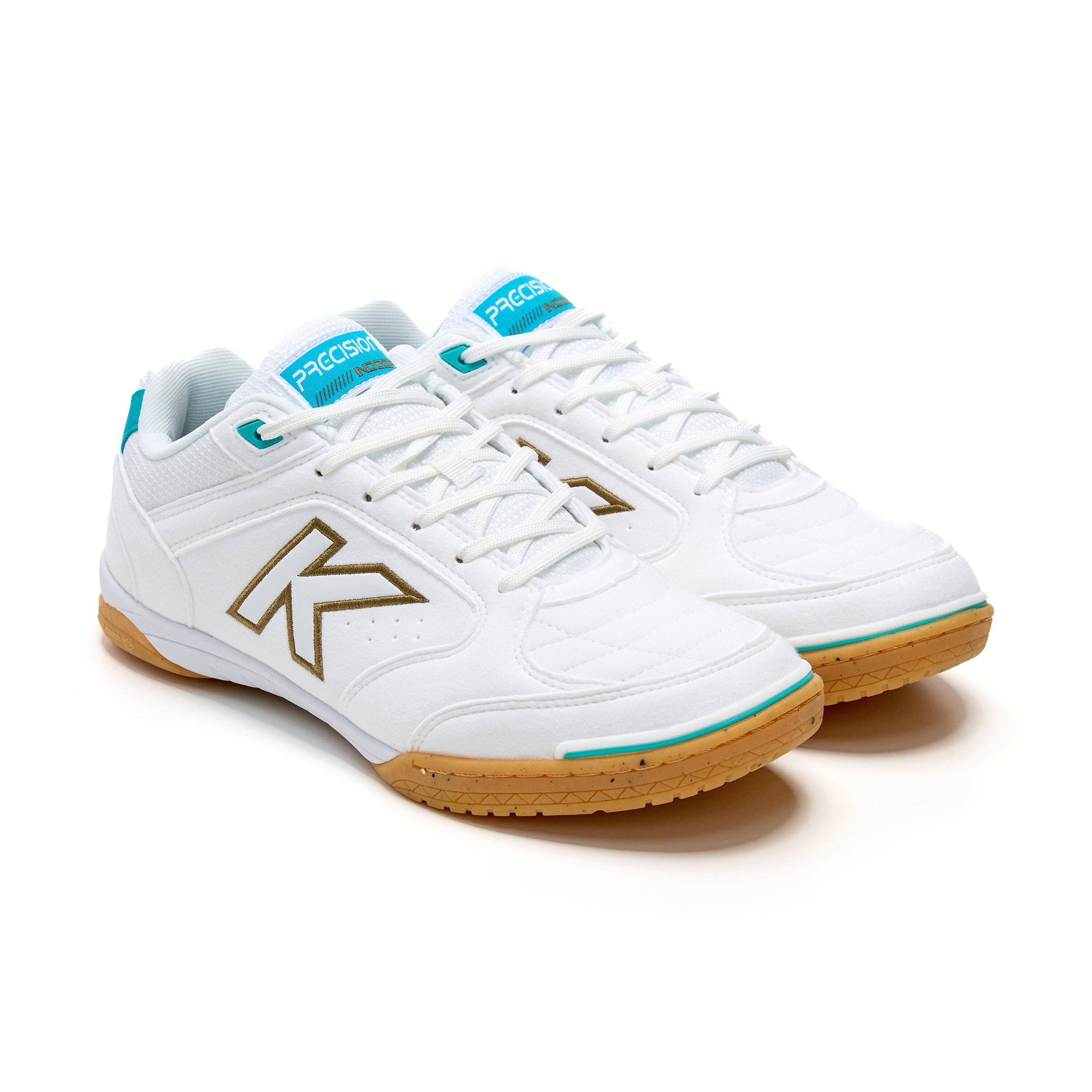 Kelme Zapatillas De Fútbol Sala Precision Blanco Dorado Aqua Unisex 2/7