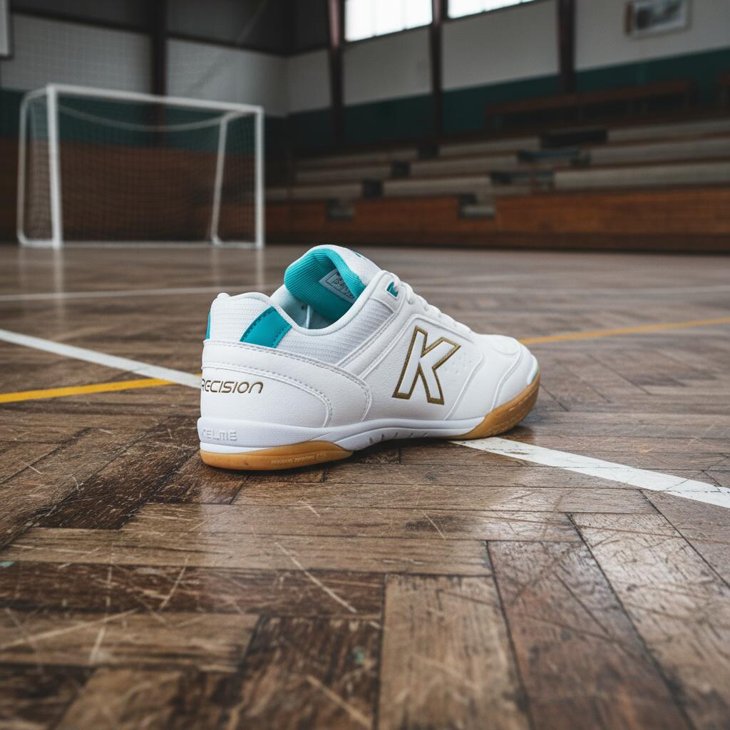 Kelme Zapatillas De Fútbol Sala Precision Blanco Dorado Aqua Unisex 6/7