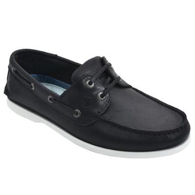 Heren leren bootschoenen tempest zwart