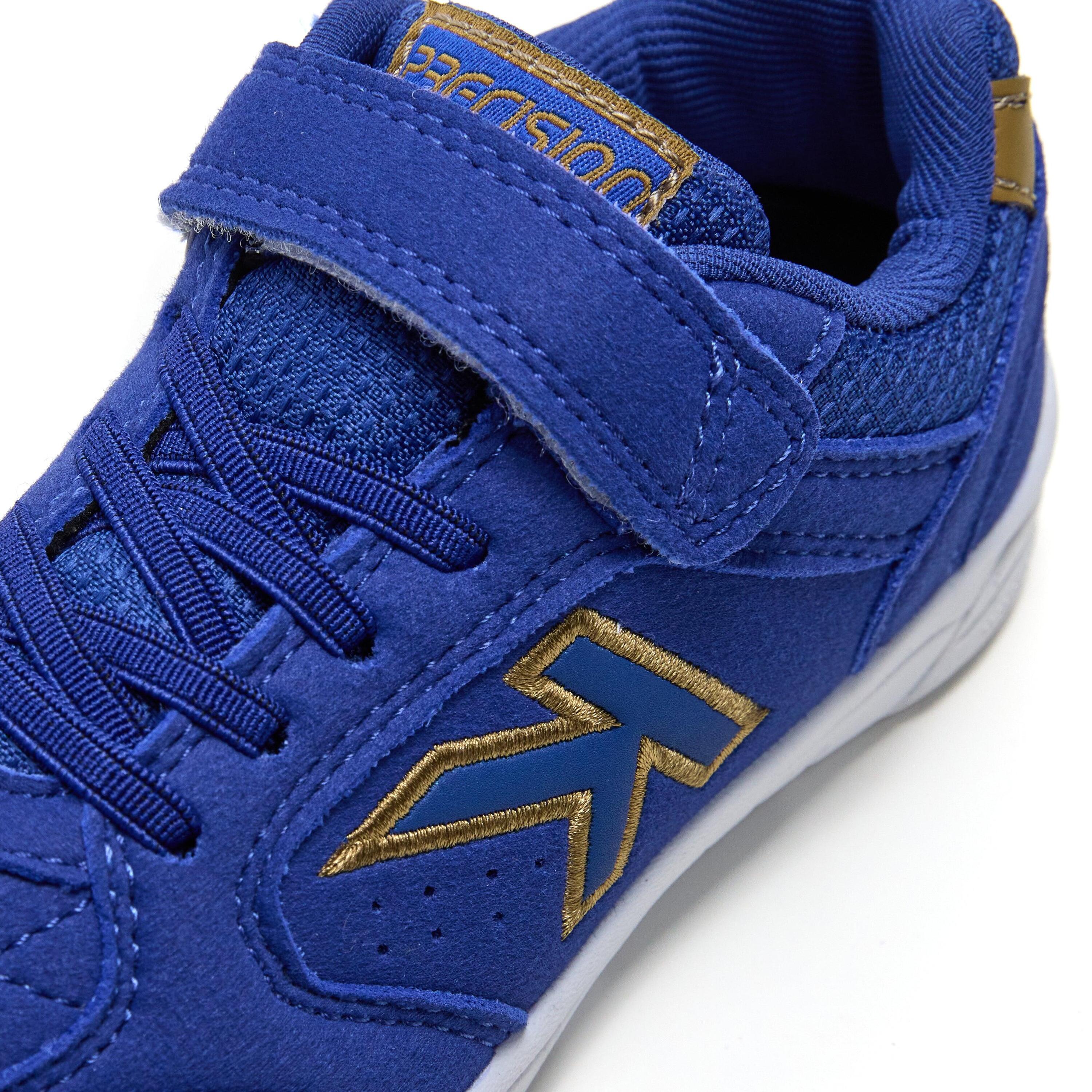 Kelme Zapatillas De Fútbol Sala De Niño Precision Elastic Azul Dorado Unisex Kid 5/7