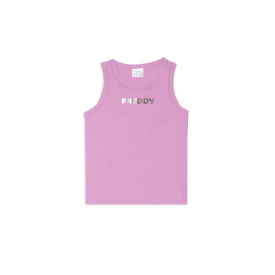 Débardeur pour fille à coupe régulière avec logo FREDDY argent