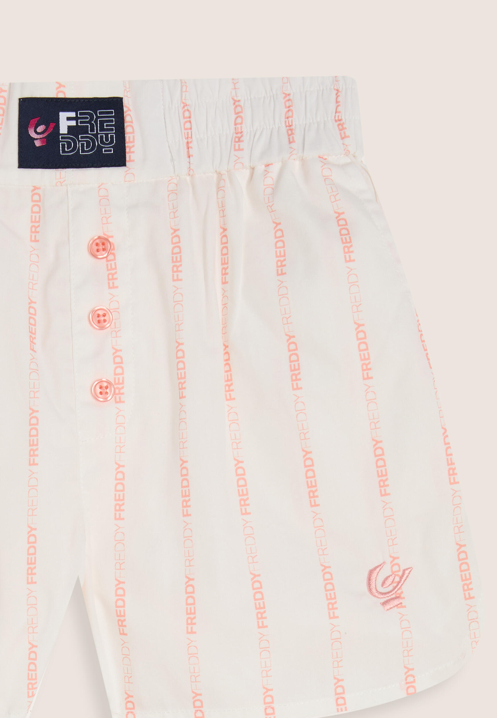 Pantaloncini Bambina in Cotone con Righe Logate FREDDY 3/3