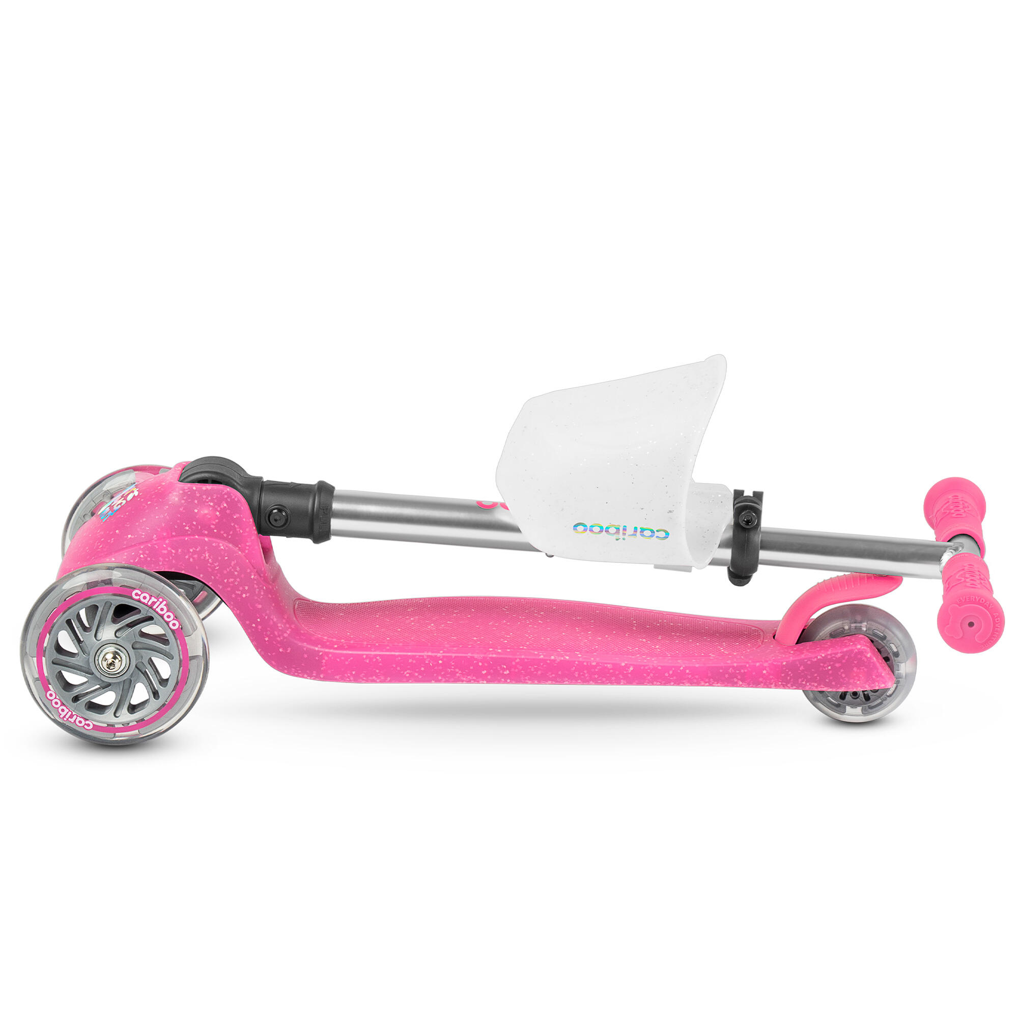 Patinete plegable de 3 ruedas con LED que brilla en la oscuridad Cariboo Ghost 7/8