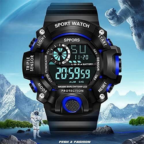 Reloj Pulsera Omadiol HY-809 ,deportivo digital , multifuncional negro 5/6