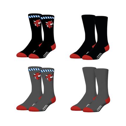 Lot de 4 paires de chaussettes homme La Vache Qui Rit