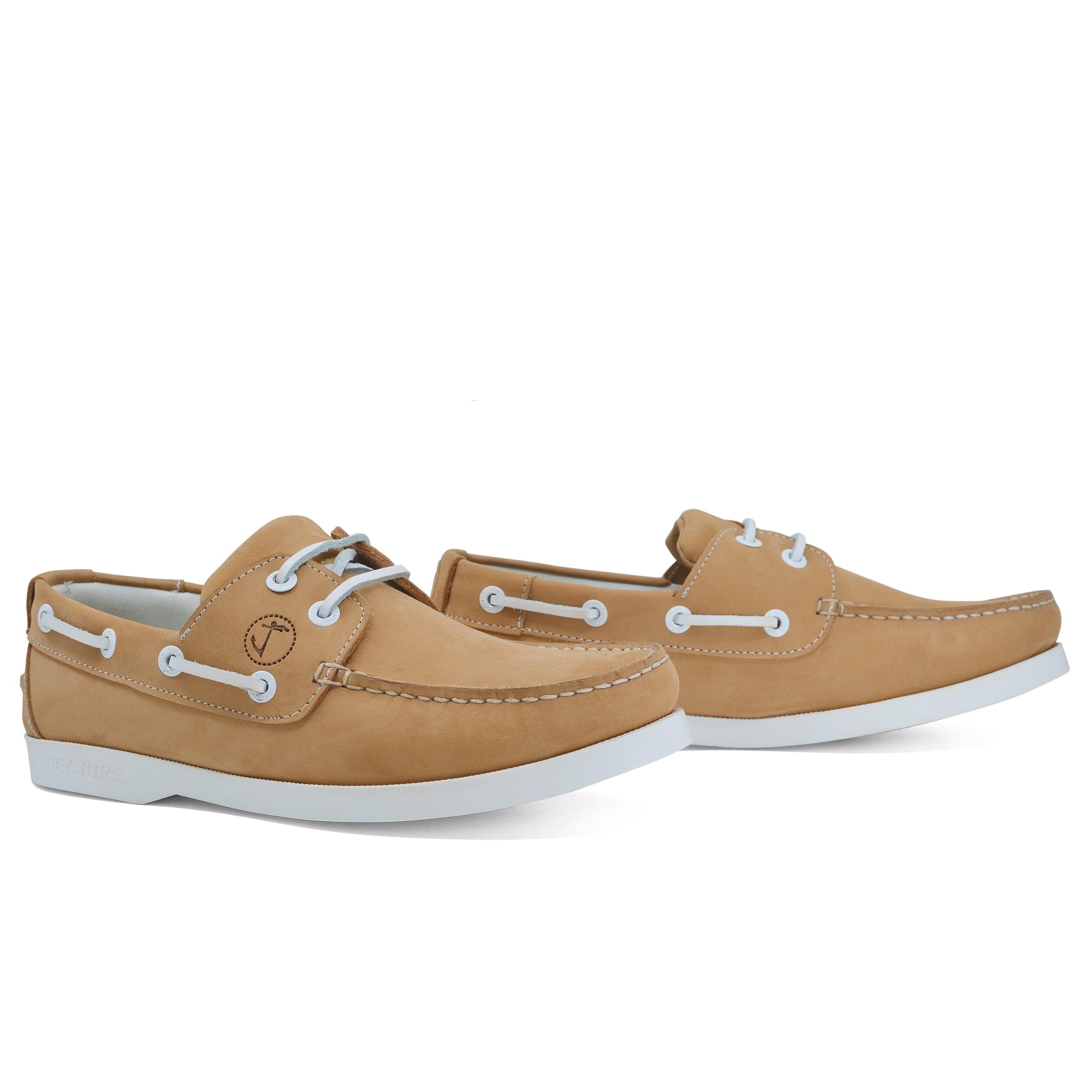 Donna Pelle nabuk Scarpe da Barca Noordhoek Giallo chiaro 2/7