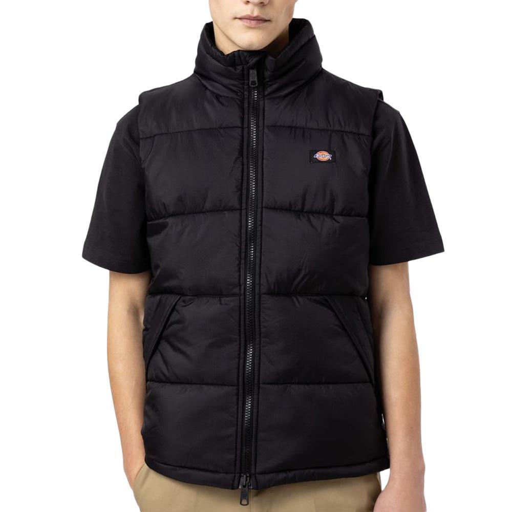 Men's Dickies Waldenburg Black Sleeveless Puffer Gilet