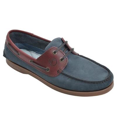 Heren nubuck leren bootschoenen lush blauw, bordeaux