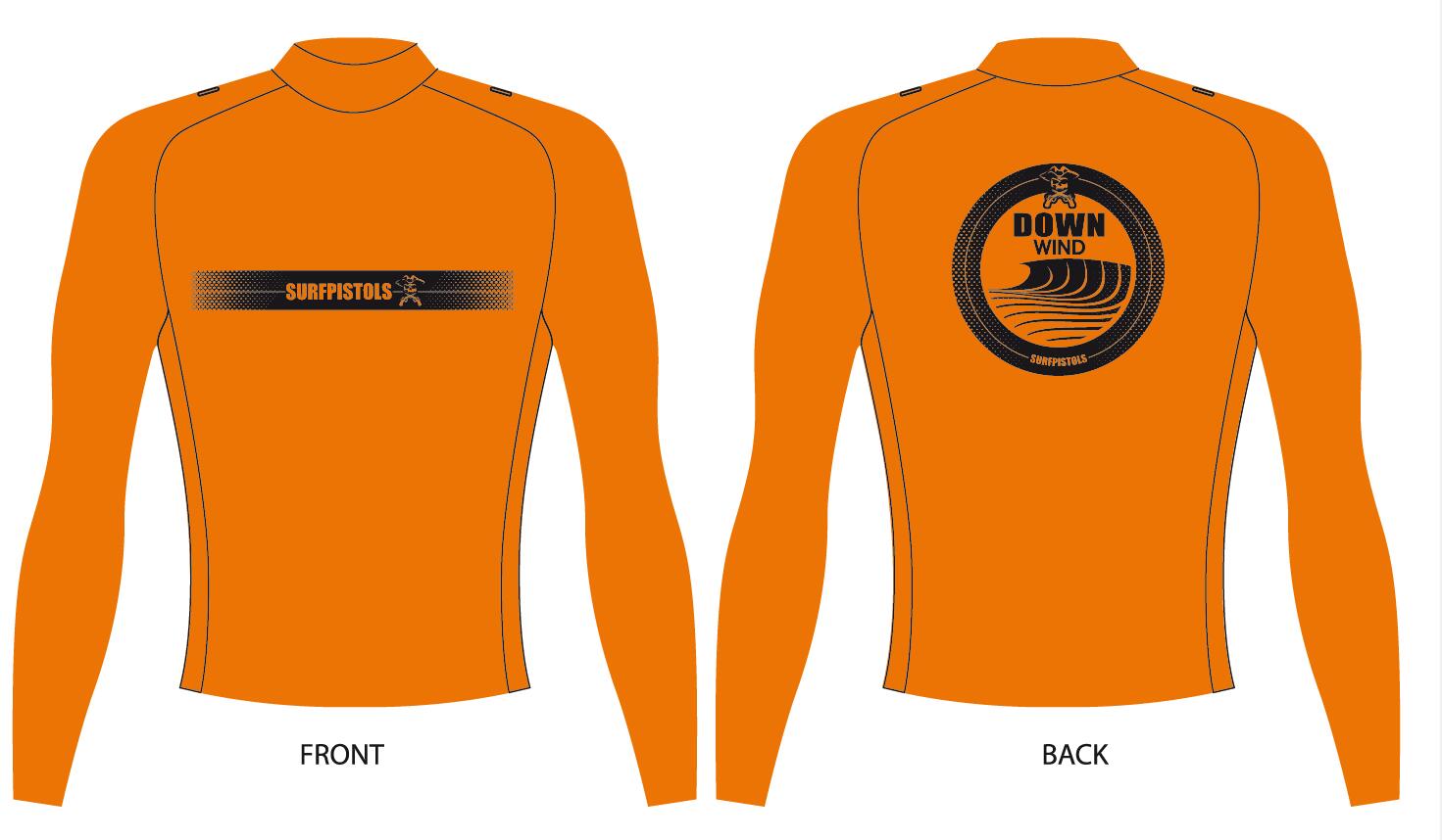 RASH VEST LYCRA SECURITE DOWNWIND SURFPISTOLS 1/4