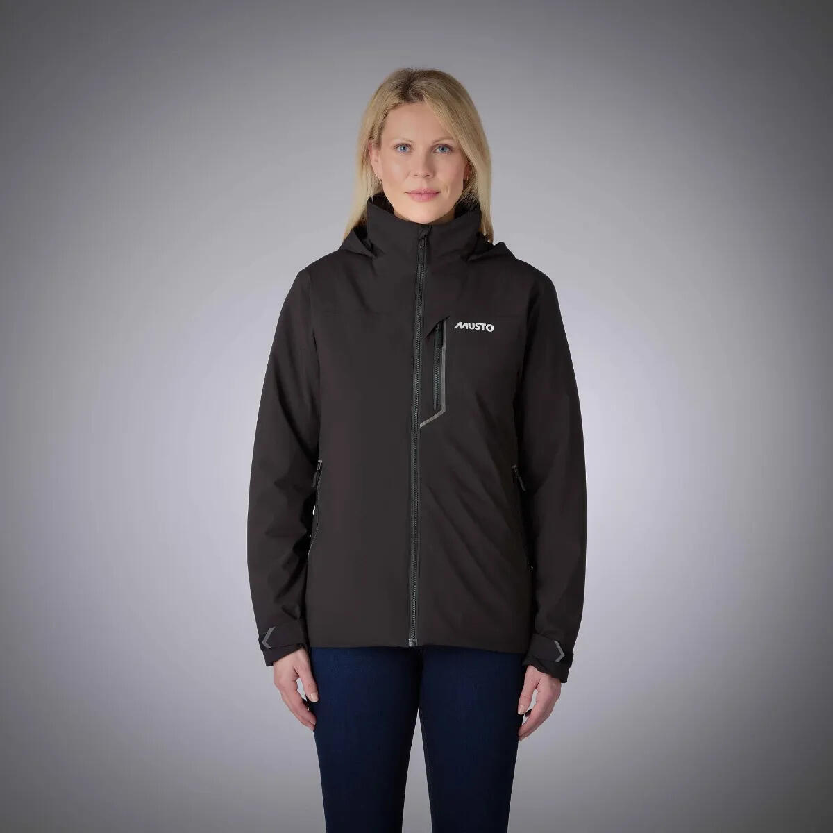 Veste imperméable à capuche femme Musto Br1 Pl Midlayer 3/5