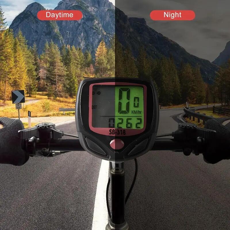 Accesorio para reloj - ciclismo - velocímetro digital - Negro/rojo 5/6