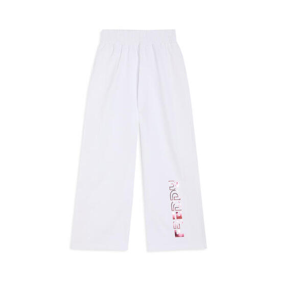 Pantalon pour fille en coton extensible à jambes larges