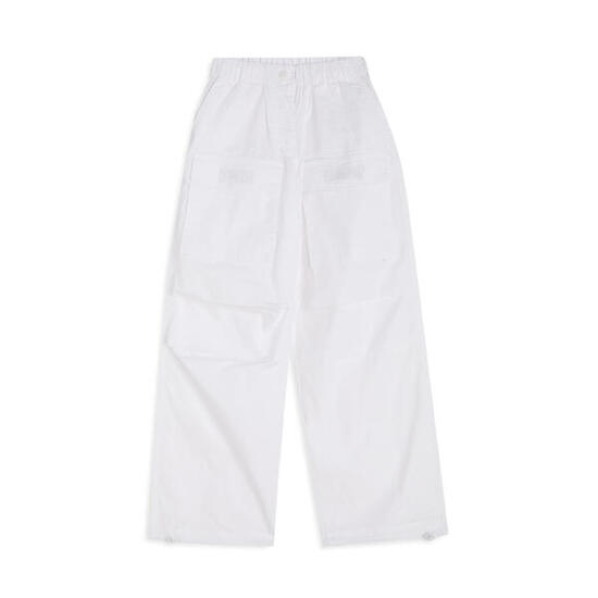 Parachute Pants Bambina in Popeline con Coulisse al Fondo