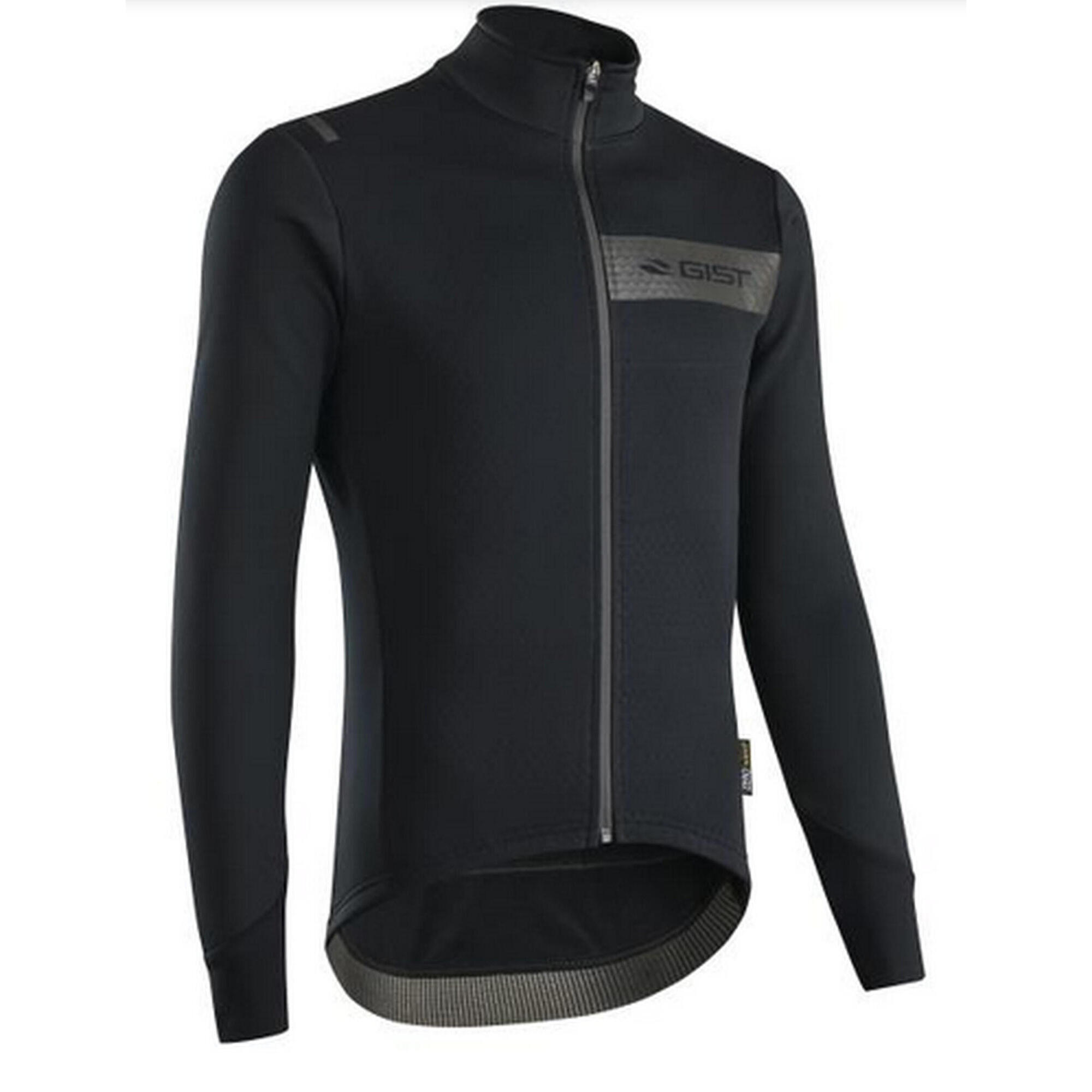 Gist - Maillot Cycliste D'Hiver Supremo +5°, Noir - Veste De Concours - Noir - Decathlon