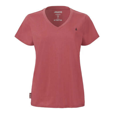 Dames-t-shirt met v-hals musto original