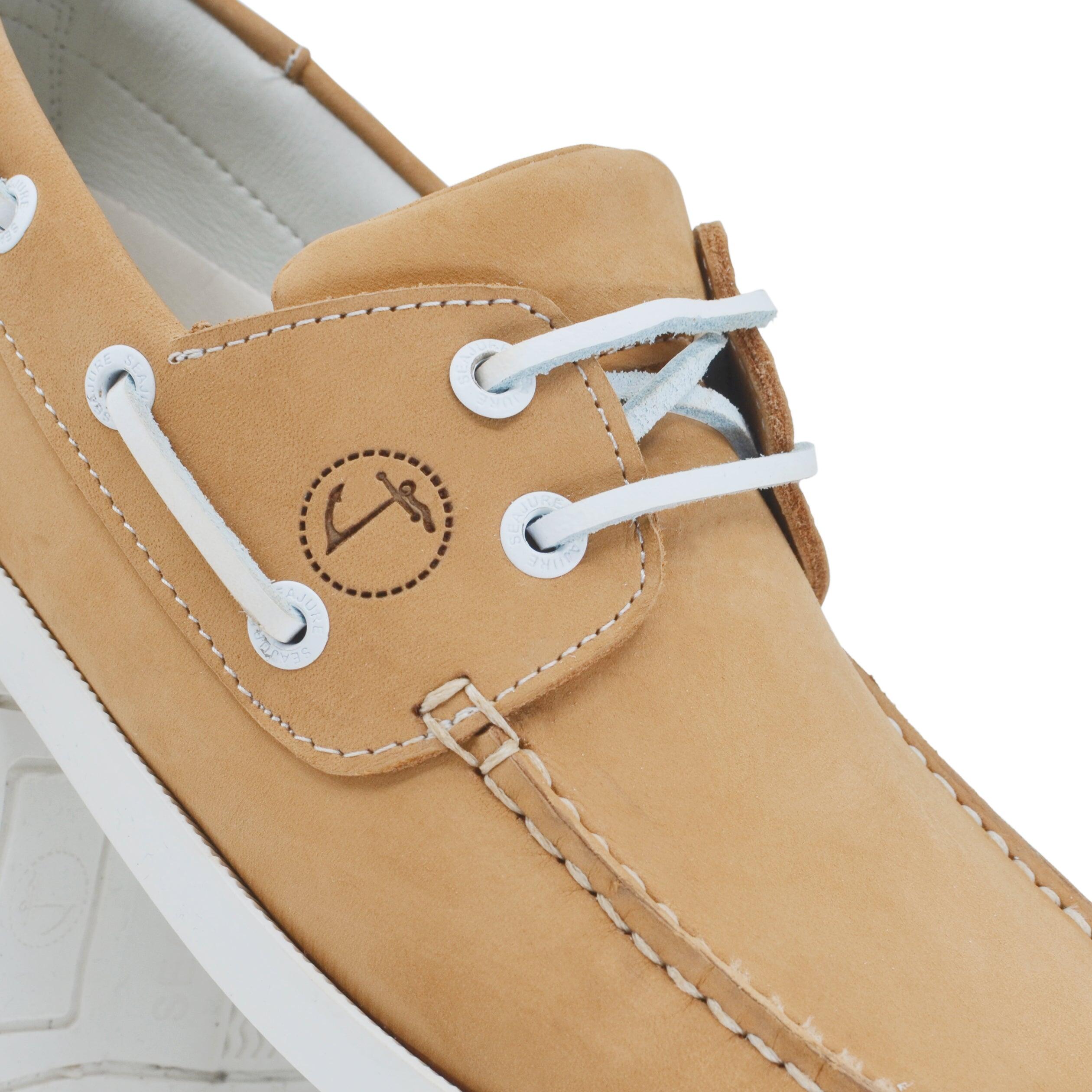 Donna Pelle nabuk Scarpe da Barca Noordhoek Giallo chiaro 4/7