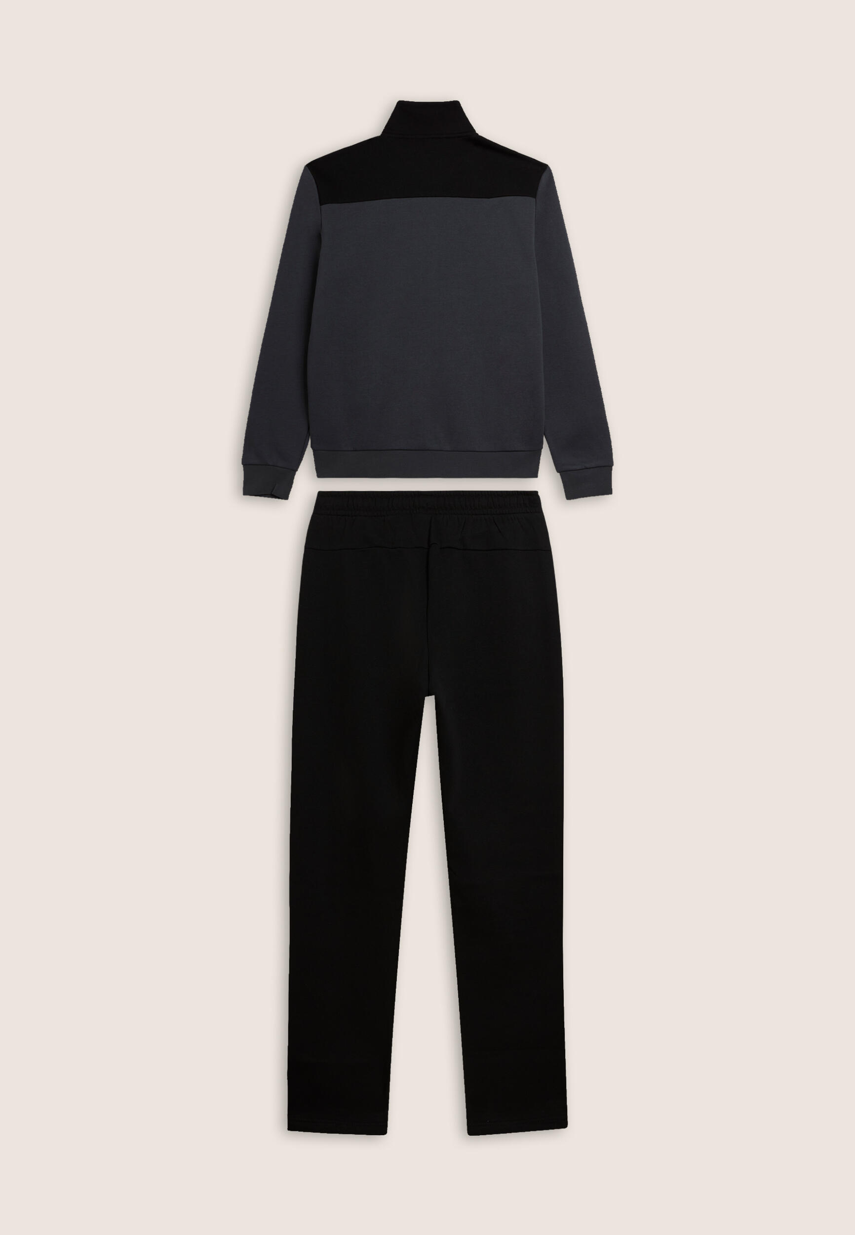 Tuta collo alto con full zip e dettagli colour block 2/3