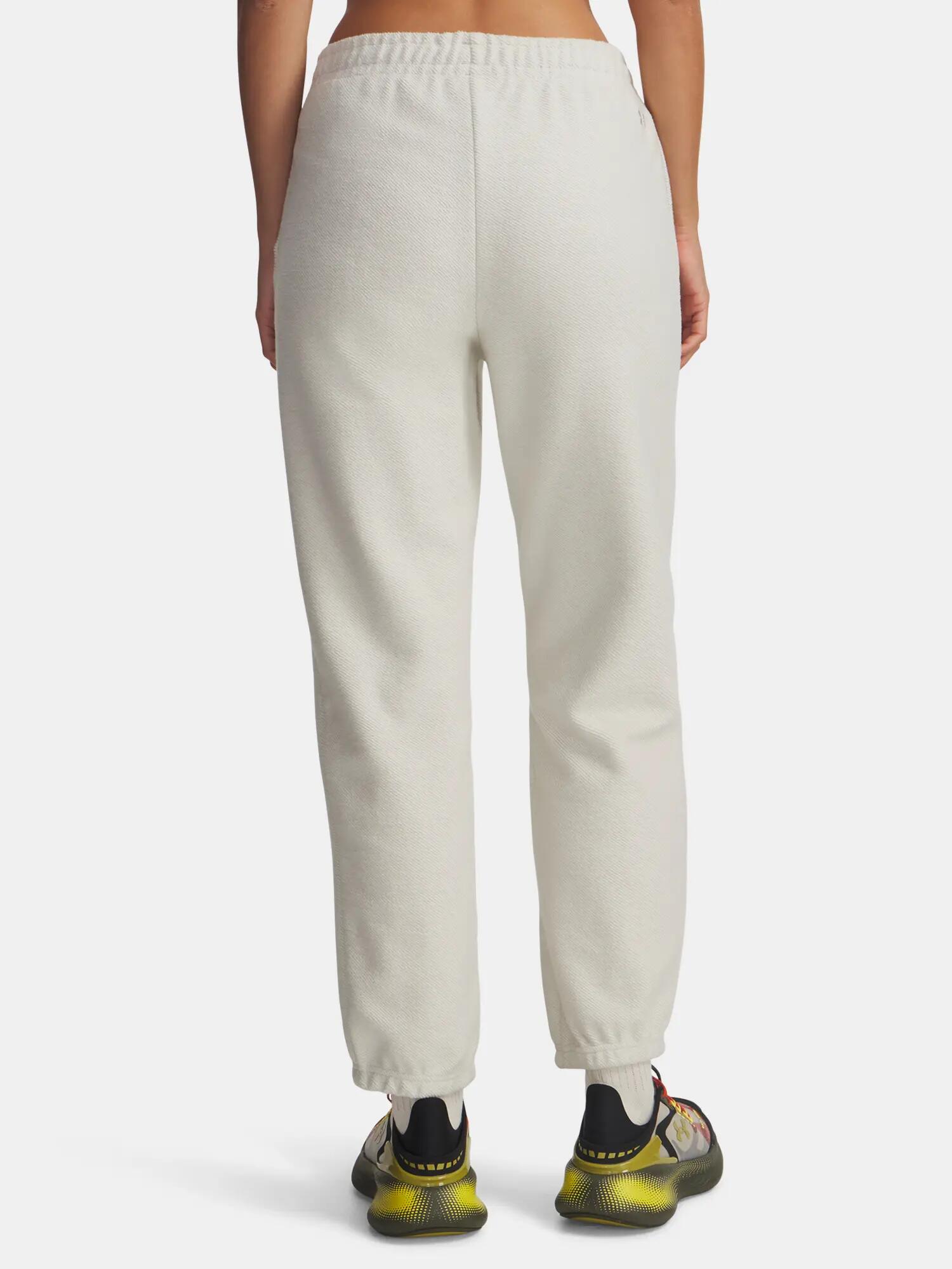 Női melegítőnadrág Under Armour Icon Terry Varsity Jogger-WHT 2/4