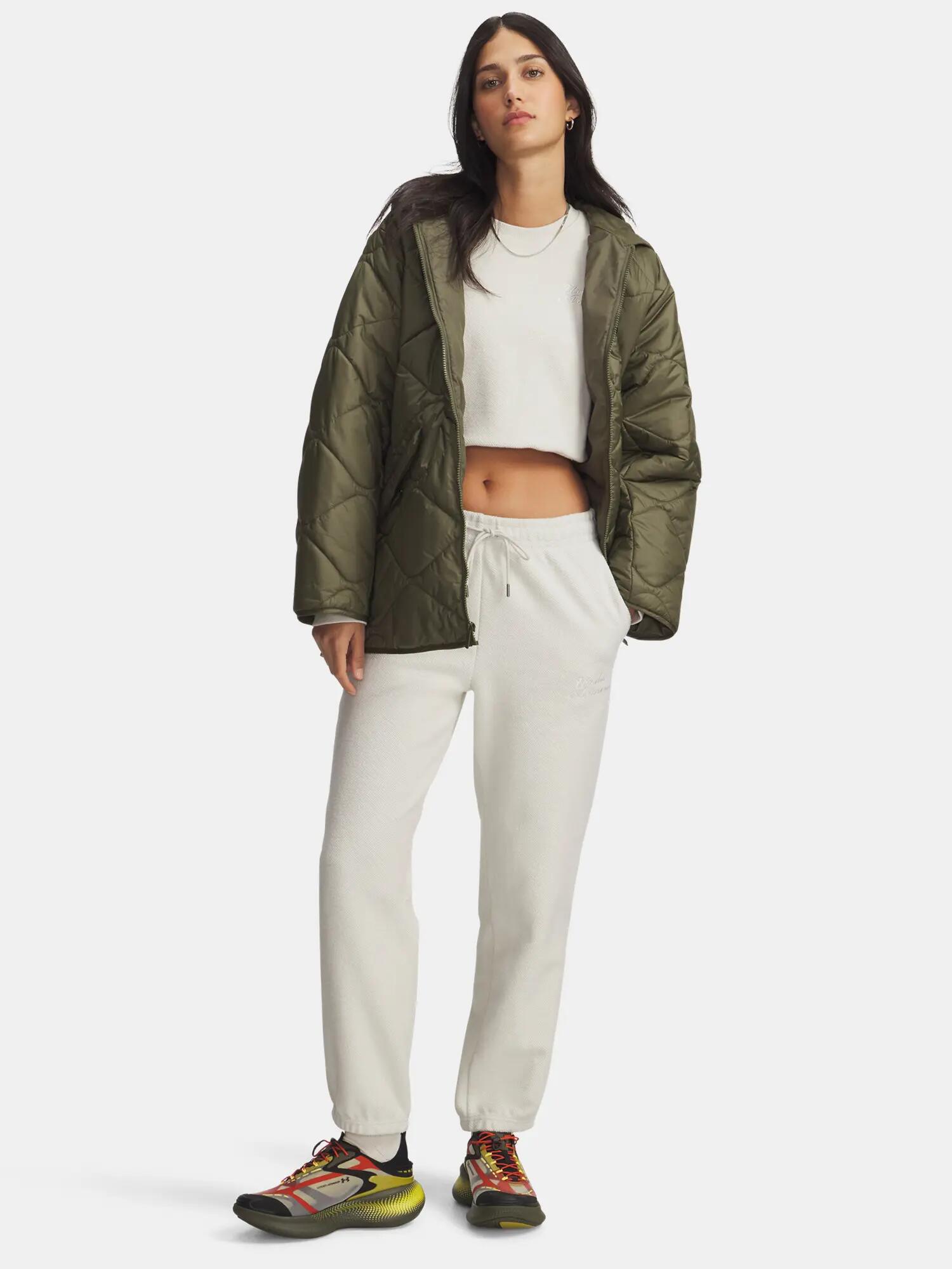 Női melegítőnadrág Under Armour Icon Terry Varsity Jogger-WHT 4/4