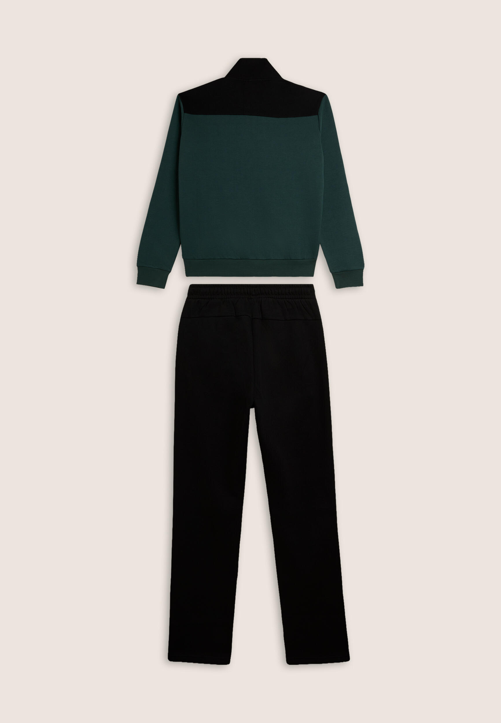 Tuta collo alto con full zip e dettagli colour block 2/3