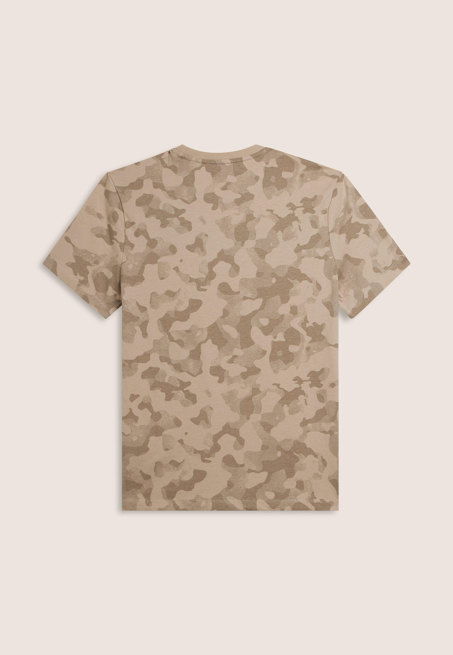 T-shirt imprimé camouflage de couleur uniforme, avec logo en forme de cœur 2/3