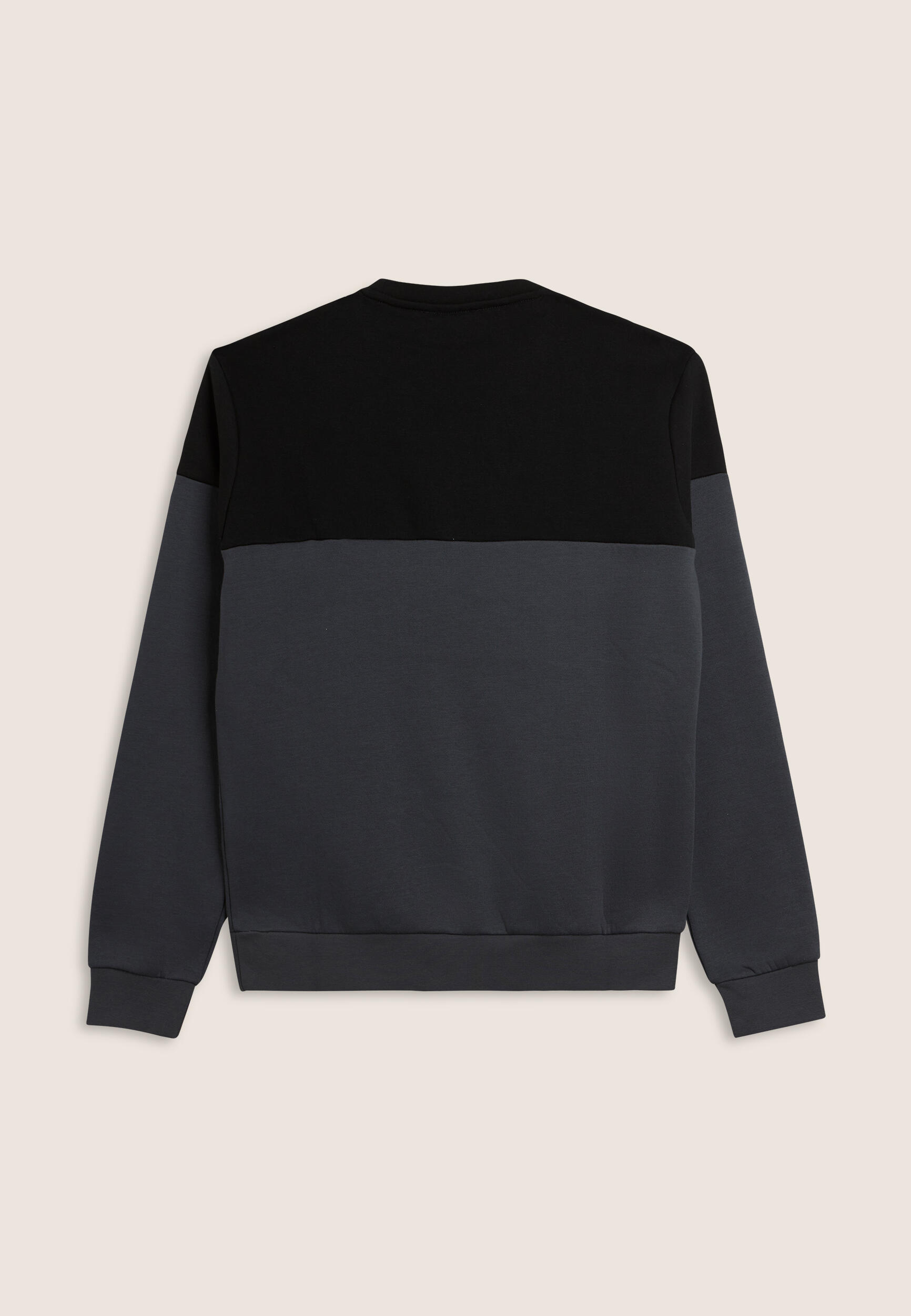 Sweat-shirt à col rond avec épaules à couleur contrastée 2/3
