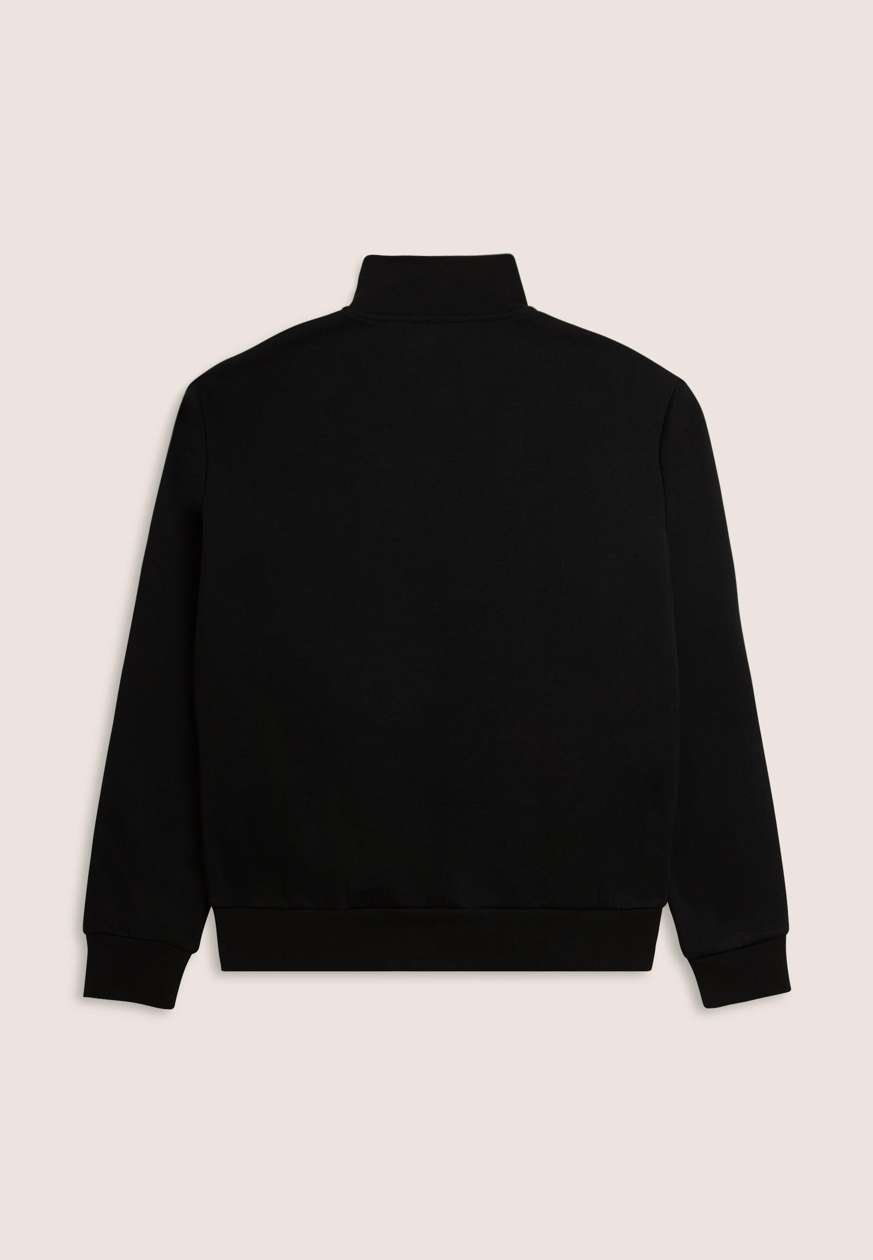 Felpa full zip con collo alto e tasche interne 2/3